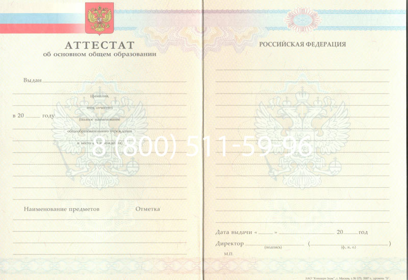 Купить Аттестат за 9 класс 2007-2010 годов в Хабаровске Купить Аттестат за 9 класс 2007-2010 годов в Хабаровске