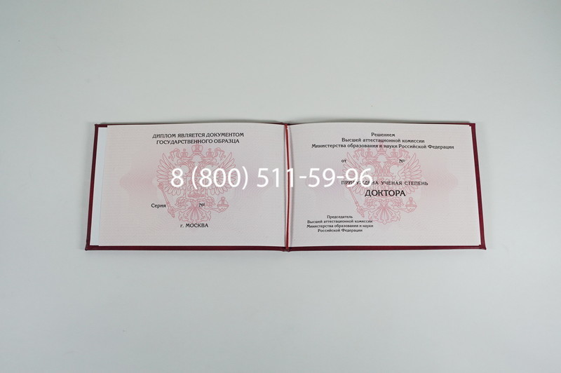 Заказать Диплом доктора наук 2007 в Хабаровске