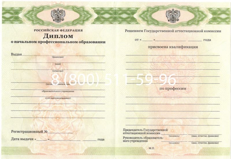 Купить Диплом о начальном образовании  2010-2024 годов в Хабаровске